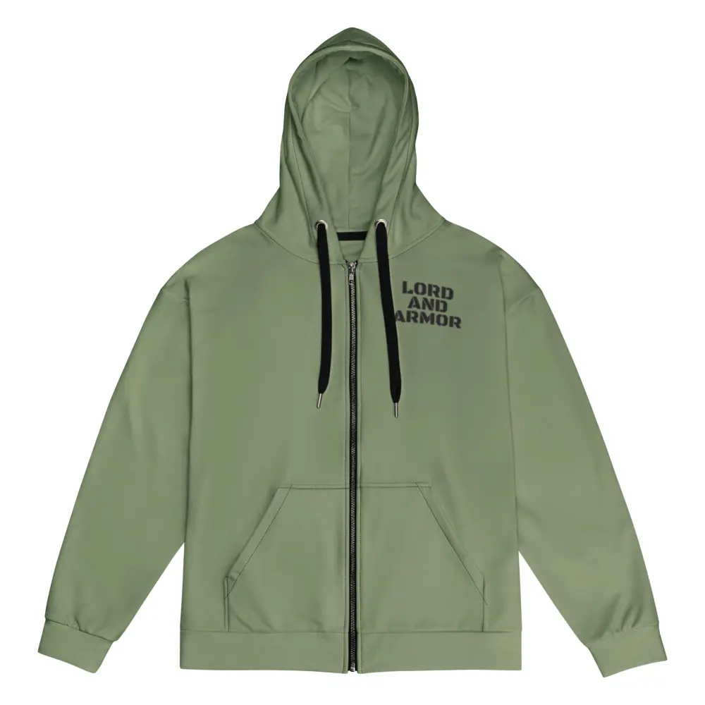 Lord & Armor Men's Camo Green Frontzip Fleece Hoodie - Eco-Conscious, Drop-Shoulder, Soft Long-Sleeve, Relaxed Fit Casual Top (fits comfortable, camo, drop-shoulder, eco-conscious, frontzip men's hoodies), Comfortable Men's Hoodies