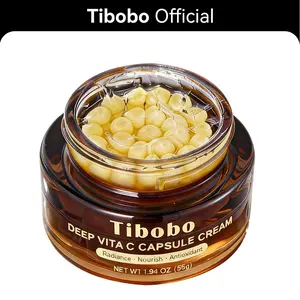 [Tibobo Official] Deep Vitamin C Capsule Face Cream,Moisturizer Facial Cream With Vitamin C-Anti Wrinkles, Tighting, Repairing,Hydrating Night Face Cream Skincare Hydrate Firming Moisture Moisturizing