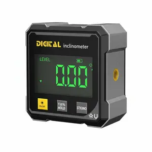 Digital Angle Finder with Electronic Laser, 4-Side Magnetic Angle Gauge, Cube Inclinometer, Table Saw Miter Protractor, Woodworking Measuring Tool, Level Box for Hanging