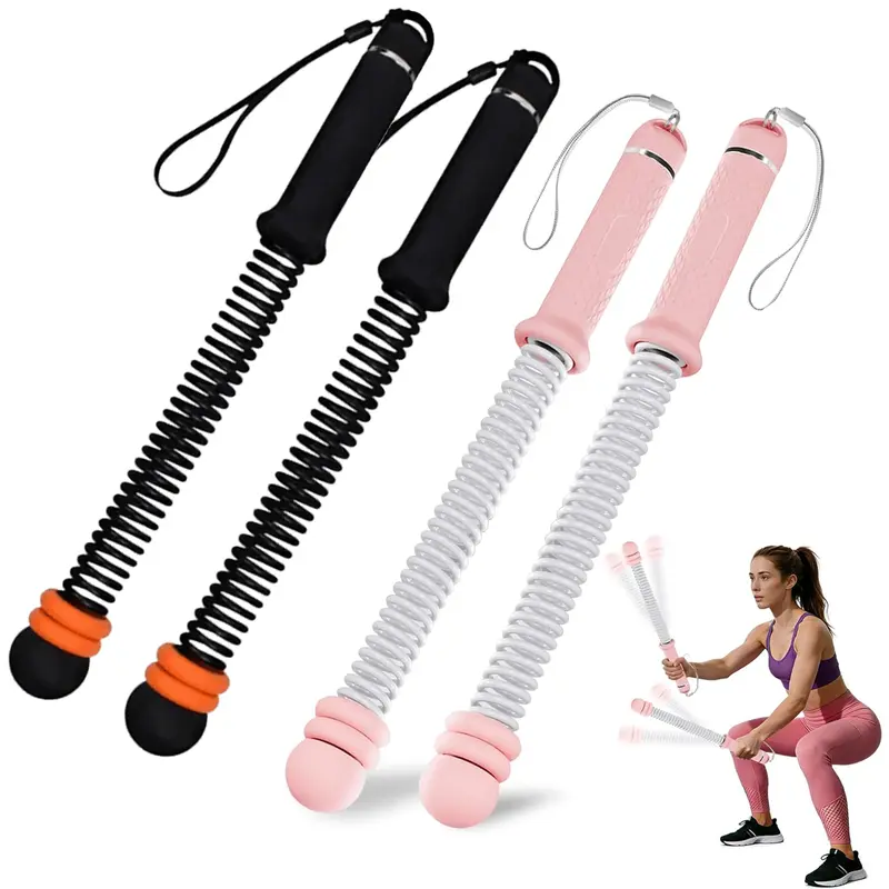 2026 New Upgrade Quiet Unisex Cordless Weighted Battle Ropes 2-Piece Set with Internal Weights - Portable Space-Saver Multi-Functional Rotating Resistance Training Equipment for HIIT Dynamic Training, Exercise and Fitness Gift for Office Workers