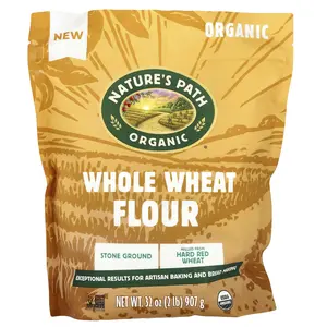 Nature's Path Organic Whole Wheat Flour, Stone Ground, 2 lbs (907 g)