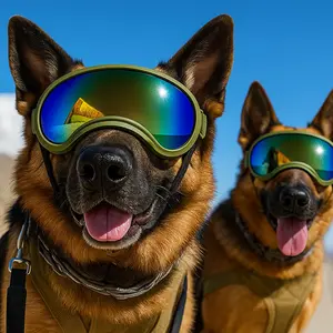 Doggles Green Dog Goggles for Sun Protection UV & Debris-Resistant Outdoor Glasses for Pet Eye Care Comfortable Soft Material Ideal for Walks