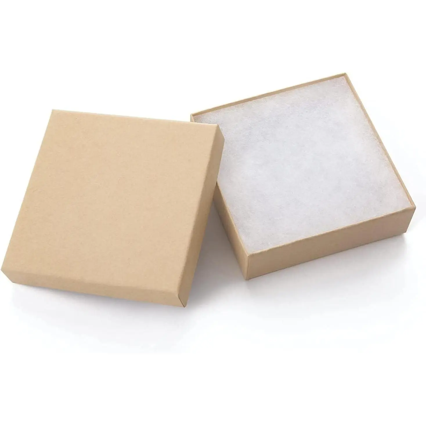 Jewelry Gift Boxes 20 Pack 3.5x3.5x1 Inch Cardboard Jewelry Boxes,Small Gift Boxes for Jewelry Earrings Necklaces Handmade Bangles Bracelets(Brown)