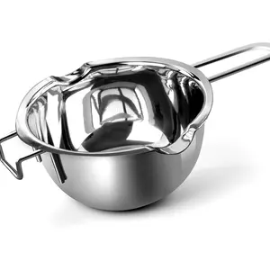 1000ML Double Boiler Pot Set Stainless Steel Melting Pot For Chocolate, Candle and Candy Making (34oz)