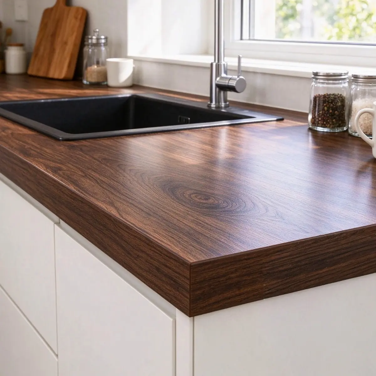 1 Roll Retro Brown Wood Grain Contact Paper Suitable for Countertops Waterproof Imitation Wood Peel and Stick Wallpaper Self-Adhesive Countertop Contact Paper Peel and Stick Wood Wallpapers for Cabinets.