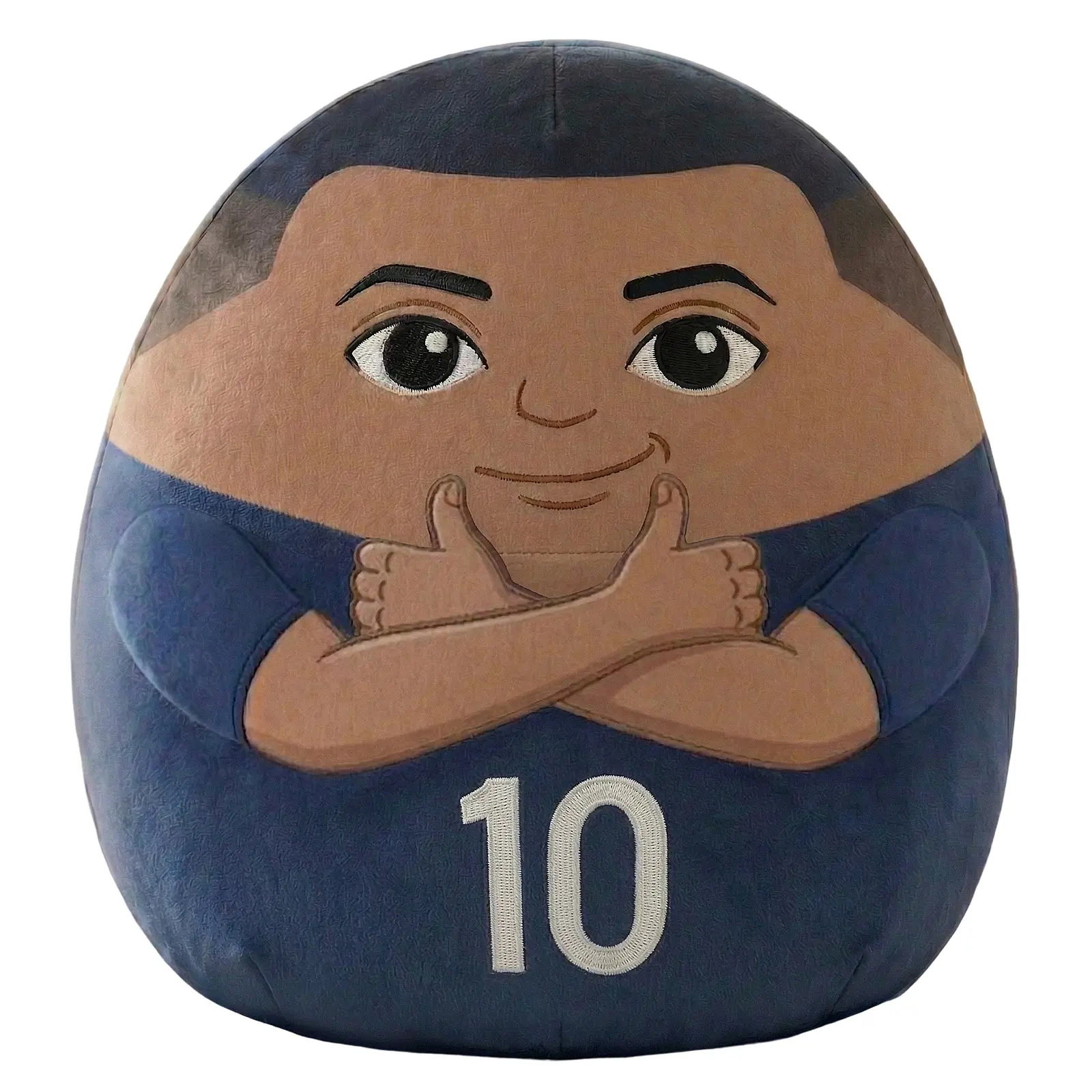 Soccer Star Pillow Plush with Soccer Jersey 10 Collectible Number 10 Cute Soccer Player Pillow Room Decor for Fans