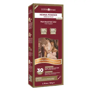 Surya Brasil Henna Powder Strawberry Blonde 100% Natural Plant-Based Hair Color Deep Nourishment & Gray Coverage 1.76 oz | 50g
