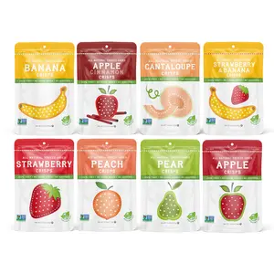Nature's Turn Freeze-Dried Fruit Crisps Sampler Variety Pack - 100% Real Fruit Snacks, No Sugar Added, Non-GMO, Gluten-Free, Vegan, 8 Pouches, Nutrient-Rich, Plant-Based, Perfect for School Lunches & On-the-Go Snacks - Dry