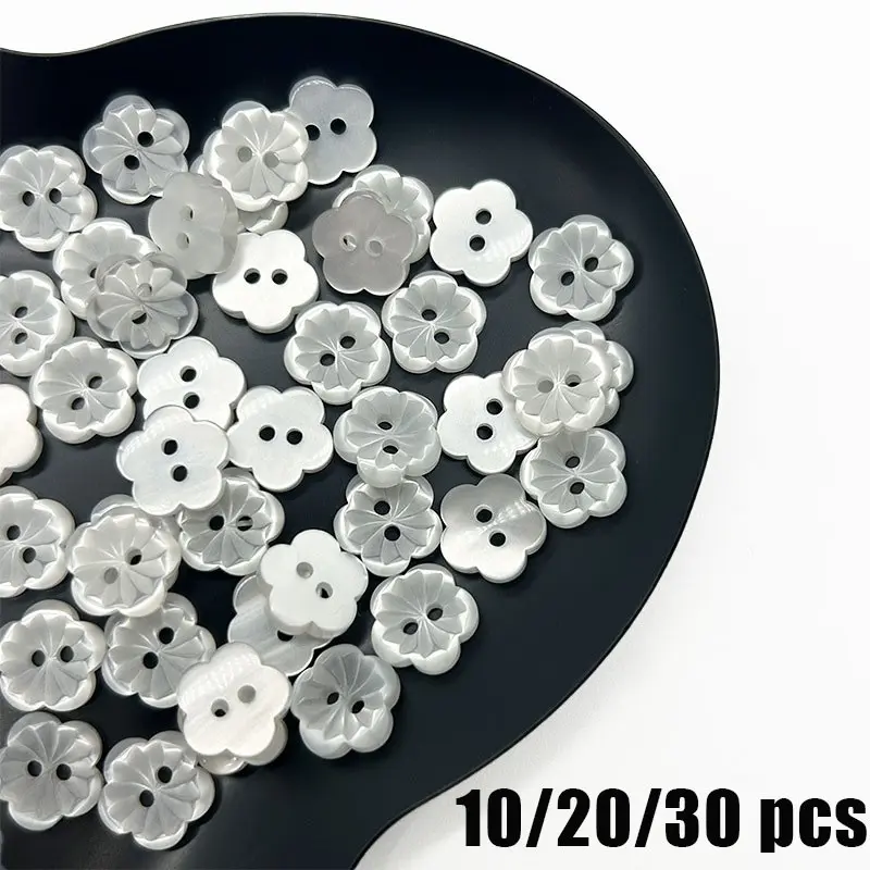 Plum Blossom Two-Hole Buttons, Handmade Decorative, Versatile Unique Buttons, Sewing Craft Supplies, Fashion Clothing, DIY Projects, Colorful Artifacts