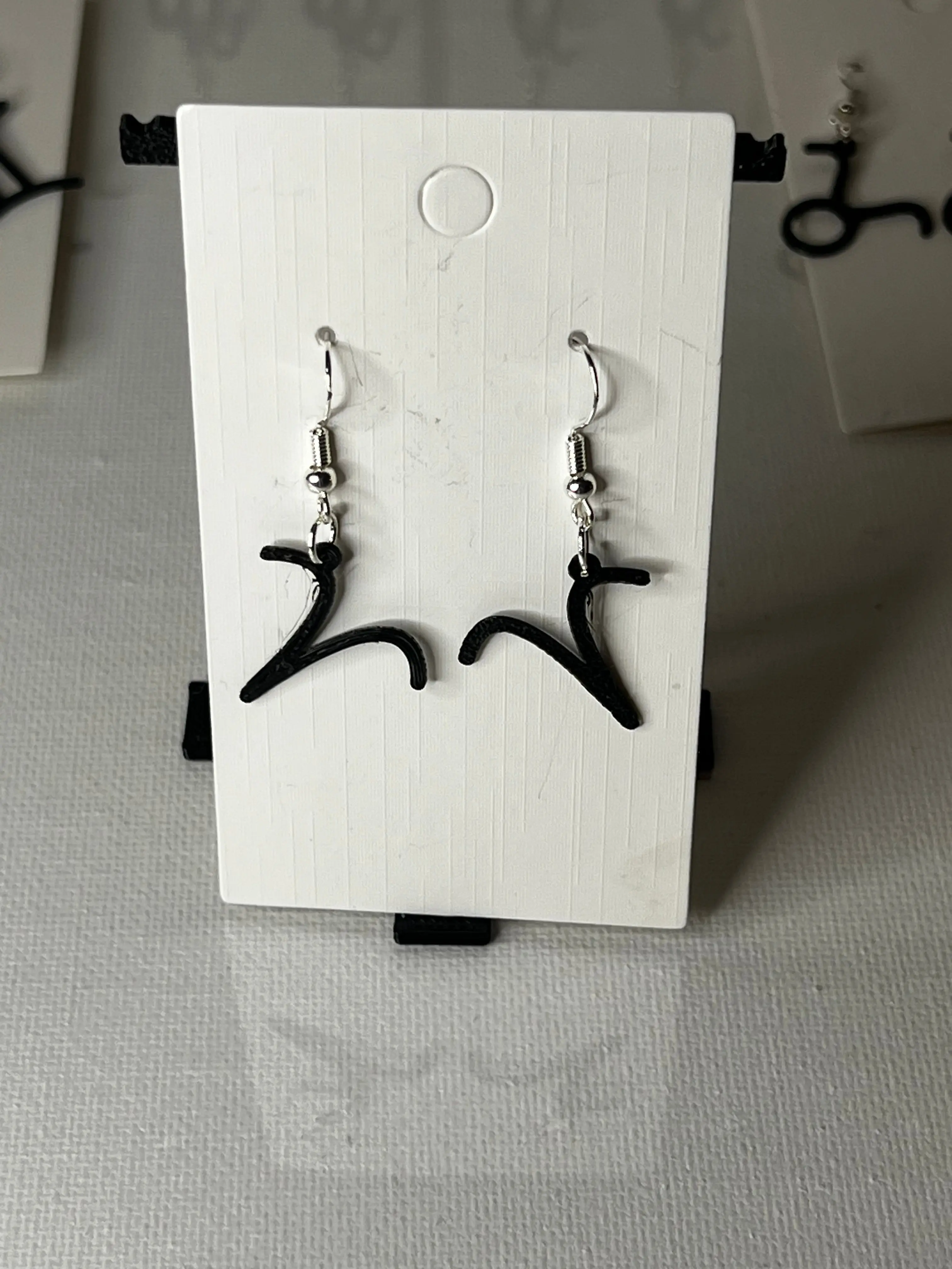 Aries Zodiac Sign 3D Printed Earrings