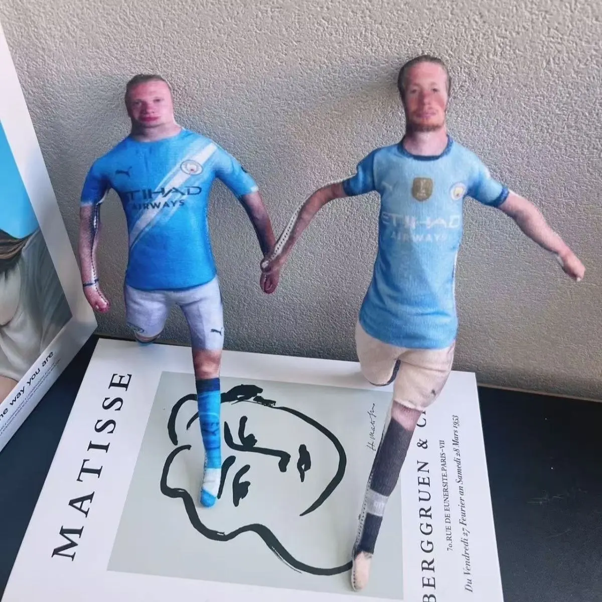 De Bruyne & Haaland "Rat" Plush Doll – Abstract Design with Wire-Frame Limbs for Posing – Gift for Boys