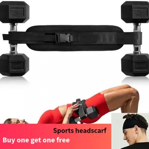 Padded Hip Thrust Belt Adjustable Dumbbell Weight Loading Strap For Glute Bridges Hip Thrusts Home Gym Fitness Equipment To Enhance Booty Shaping Trending Workout Gear For Men Women Live Stream Same Style