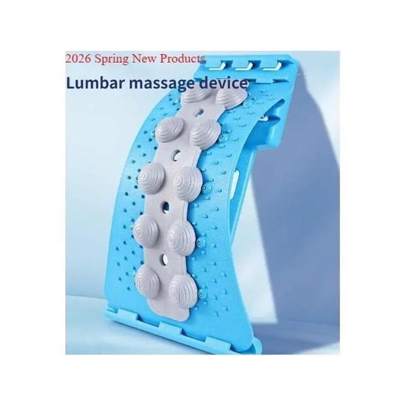 Adjustable Back Stretcher for Lumbar Pain Relief, Acupressure Posture Corrector that Relaxes Tight Backs, Portable Spinal Decompression Tool for Home Use, Unisex, Supportive, Slim Upper Back Look, Easy To Adjust And Use At Home, Lumbar Focus, Compact Enou