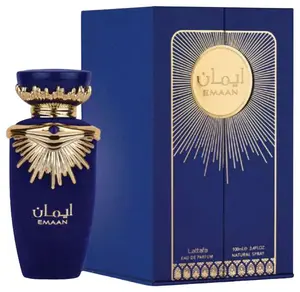 Lattafa Emaan Unisex EDP Perfume - 100ML (3.4Oz) Spicy-Oriental Aroma with Cedarwood Base, Premium Fragrance for Daily Wear
