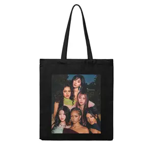 Yartlab Katseye Fan Print Canvas Tote Bag Reusable Casual Shoulder Handbag for K-Pop Lovers 2026