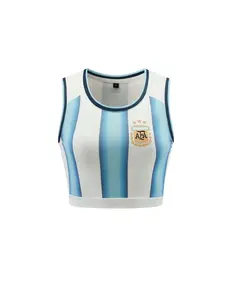 New 26/27 Women's Rugby Sports Set, Argentina Football Fan Jersey, Female Tank Top, League Champion Match Shirt, T-Shirt, Short Sleeve, Sleeveless