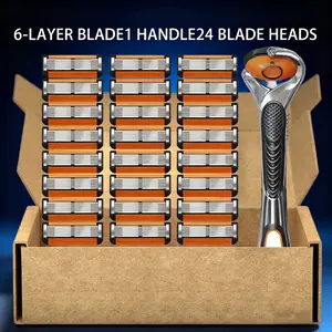 Men's manual shaver kit, blade material is safe and rust proof, easy to use and replace, high-quality material can be washed with water as a whole, classic men's shaving tool Shaving Products