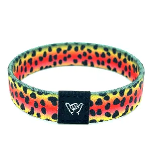 Cutthroat Trout Skin Hang Loose Band Wristband Bracelet