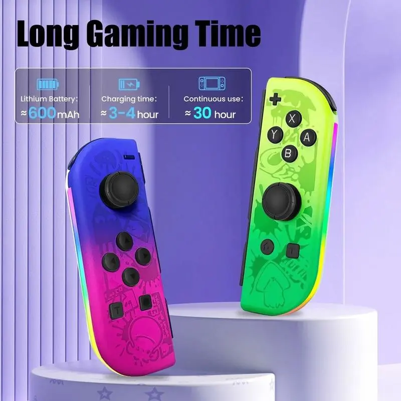 Wireless Controller for Nintendo Switch/lite/oled, DualVibration Function Replacement Parts, Wake-Up SwitchButton Design Wireless Controller for Nintendo Switch/lite/oled, DualVibration Function Replacement Parts, Wake-Up SwitchButton Design