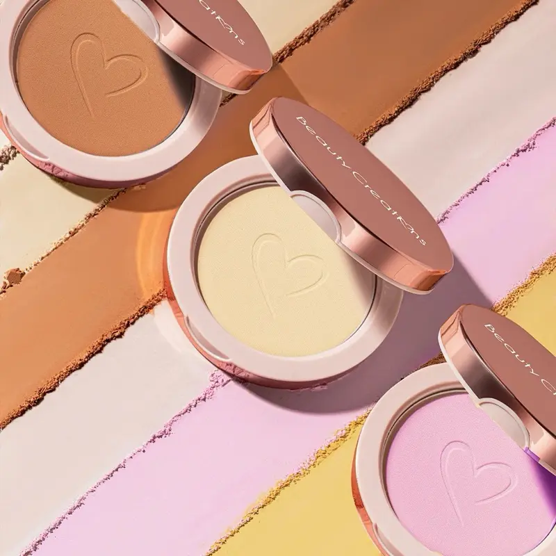 Beauty Creations Pretty Pressed Setting Powder Matte Long-Wear Finish with Soft-Focus Effect Oil-Absorbing Rice Starch Vegan Cruelty-Free Formula Sheer Perfection Translucent Lightweight Makeup Barely Beige Cool Undertone