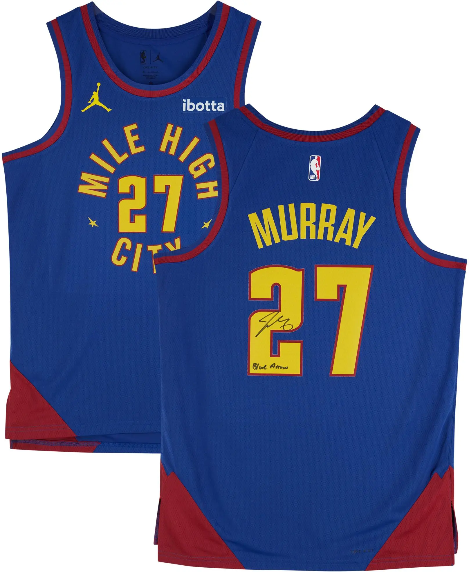 Jamal Murray Denver Nuggets Autographed Blue Jordan Brand 2022-2023 Statement Edition Jersey with "Blue Arrow" Inscription - Fanatics Authentic Certified