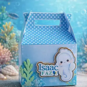 Candy box for birthdays with 3D decoration.