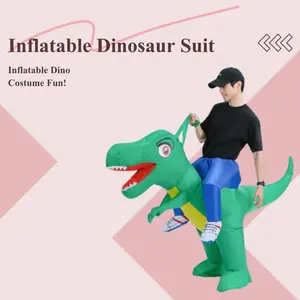 Adult Inflatable Dinosaur Costume, Velociraptor Halloween Party, Perfect for Cosplay & Fun Activities, Comfortable & Easy to Wear