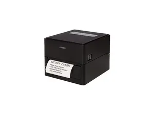 Citizen CL-E300XUBNNA CL-E300 Series Compact LAN-as-standard Direct Thermal Barcode and Label Printer – USB/LAN/Serial – Black