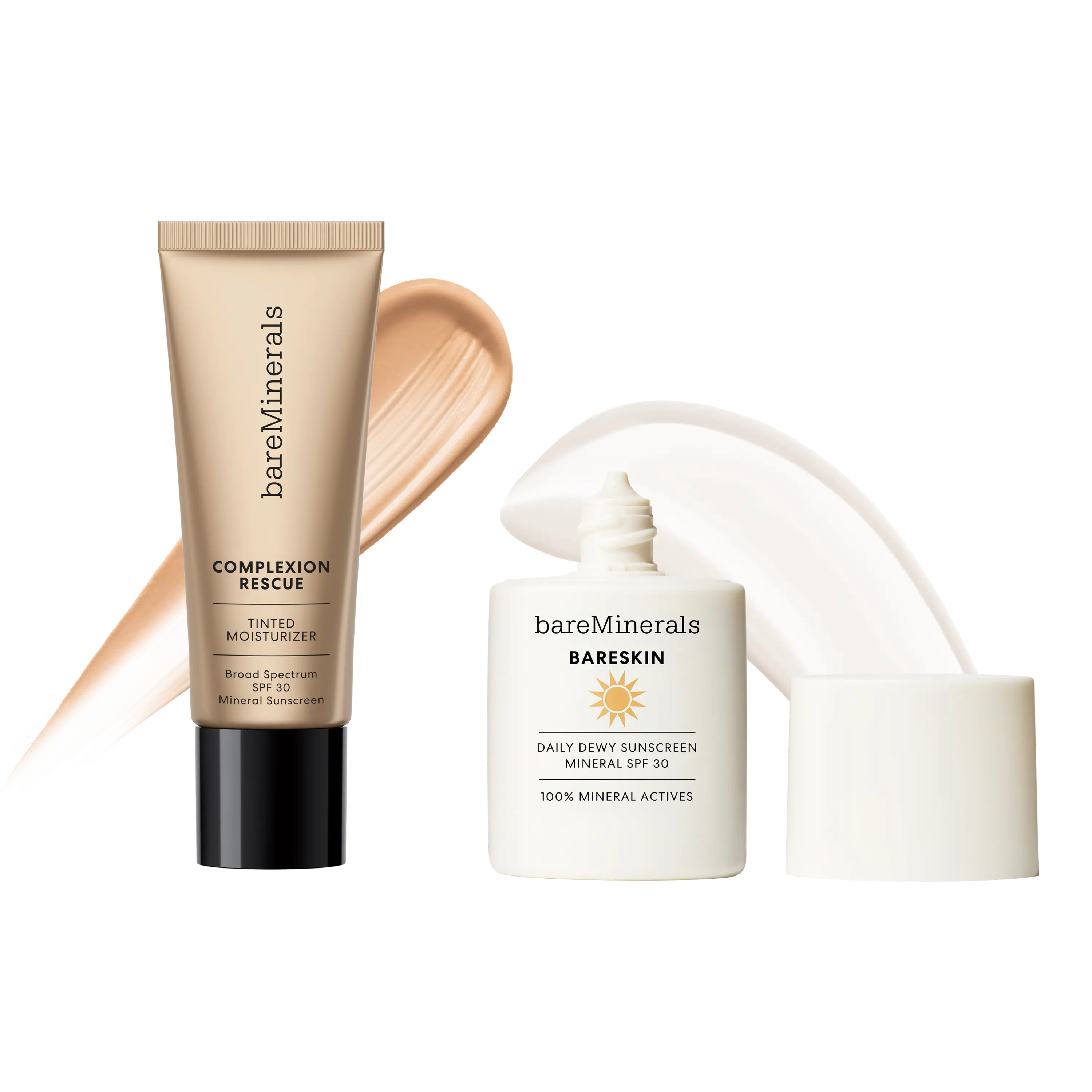 bareMinerals Dewy SPF Bundle: Complexion Rescue Tinted Moisturizer SPF 30 + Daily Dewy Sunscreen Mineral SPF 30 Duo