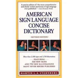 212 MAIN American Sign Language Concise Dictionary - Portable ASL Reference, Sign Language Learning Tutorial with Commonly Used Words and Hand Movements