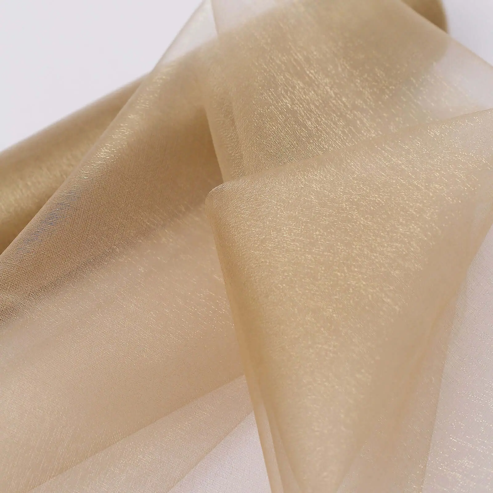 Natural Sheer Chiffon Fabric Bolt - 12"x10yd DIY Sewing Supply for DIY Crafts, Backdrop Decorations, Draping Tables, Costumes, Wrapping Cloth Fabric