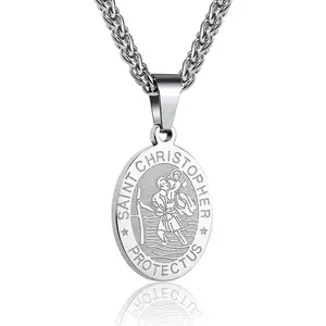 Michael/Christopher/Jude/Benedict/Joseph/Anthony Medal Necklace for Men - Religious Gifts, Available in Various Colors