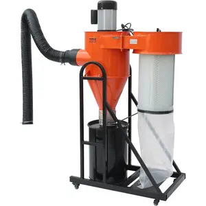 VEVOR 2 HP Dust Collector, 1167 CFM, Portable Vortex Dust Collector, with 39 Gallon Collection Bag and Mobile Base, 120V, 3400 RPM, 3μm Canister Filter Kit, for Woodworking Dust Collection System