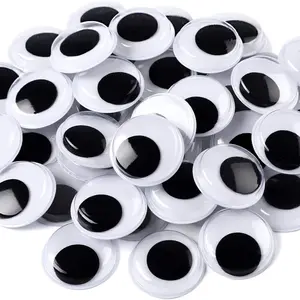 50 Pcs Self-Adhesive Round Googly Eyes, DIY Craft Handicraft Decoration, 20mm Size, Perfect for Crafts and Creative Projects