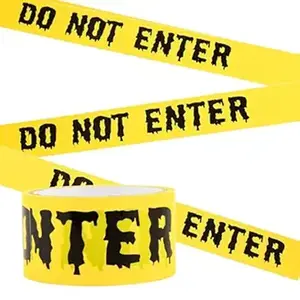 1.9inch x 82Feet Halloween Decorations Caution Tape Roll Halloween Caution Tape Halloween Tape Scary Warning Tape for Halloween Party Decorations Indoor Outdoor