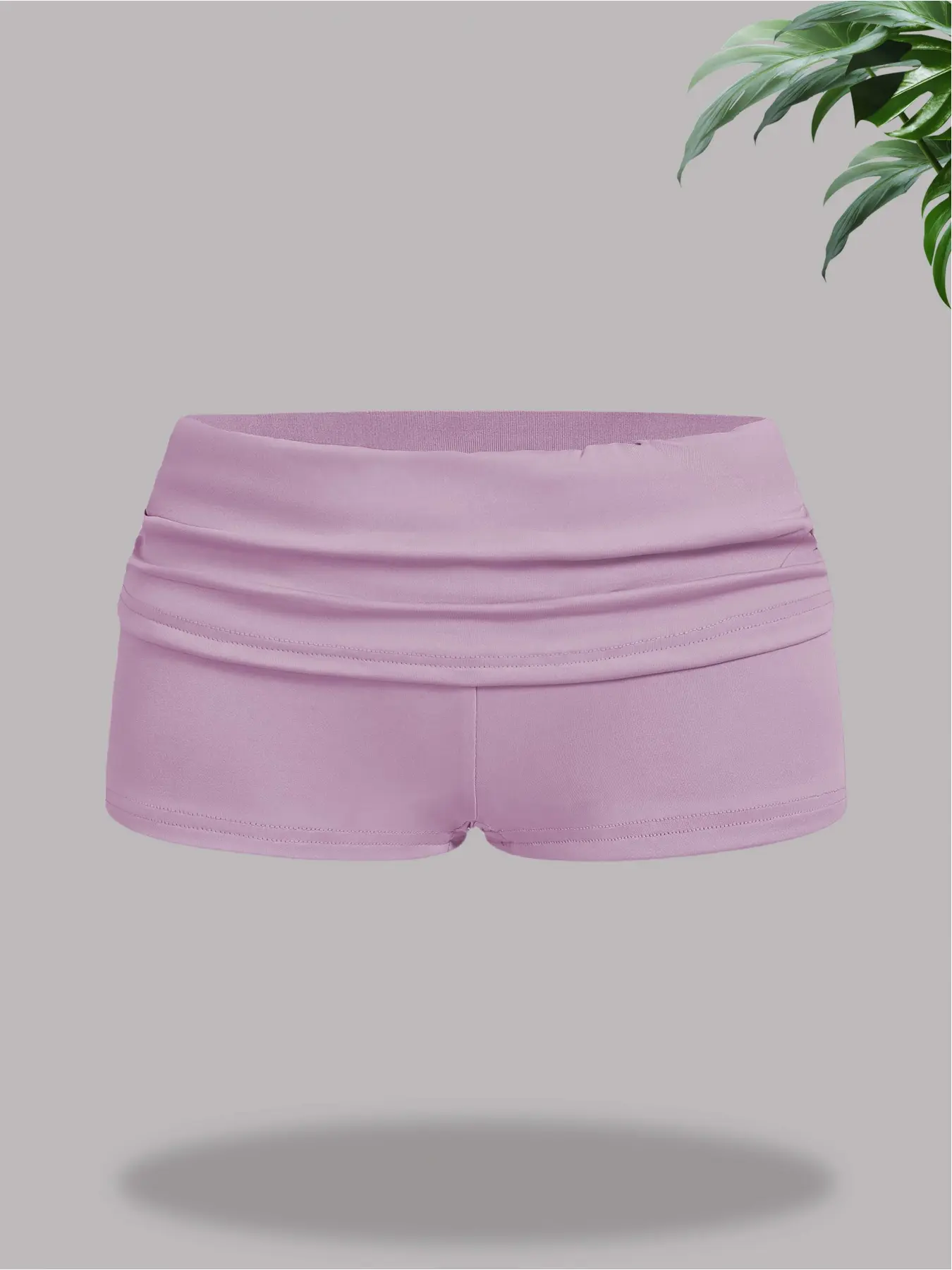 Daily casual style minimalist versatile hip-packing women's Fitted Basic shorts
