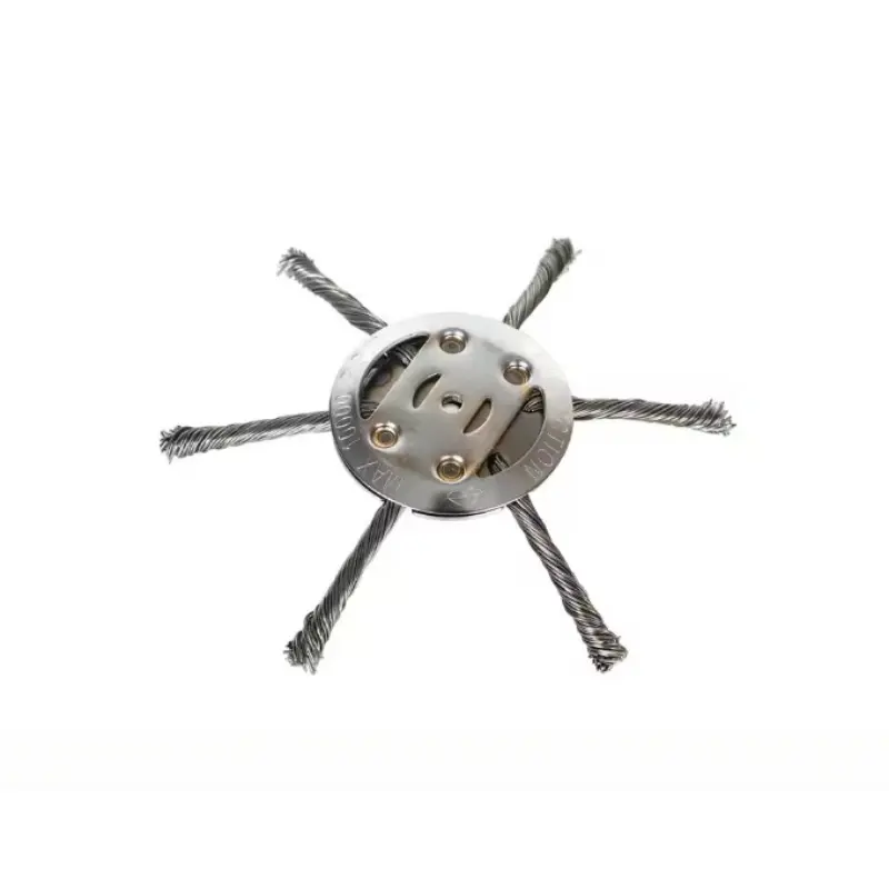 Weed Cutter Wheel with Steel Wire Head, Universal Steel Brush Cutter Head Compatible with Gas & Lithium Battery Mowers, Durable Multi-Functional Lawn Care Tool