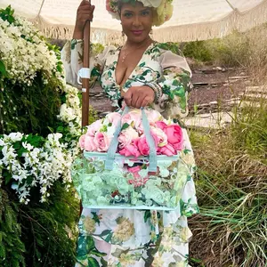 Taylor Madison Designs Floral Coquette PVC Basket/Caddy