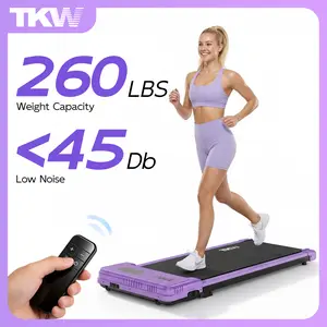TKW Under Desk Treadmill with 3% Incline, Brushless Motor, Adjustable Stepper, LED Display, Remote Control, 2.5HP
