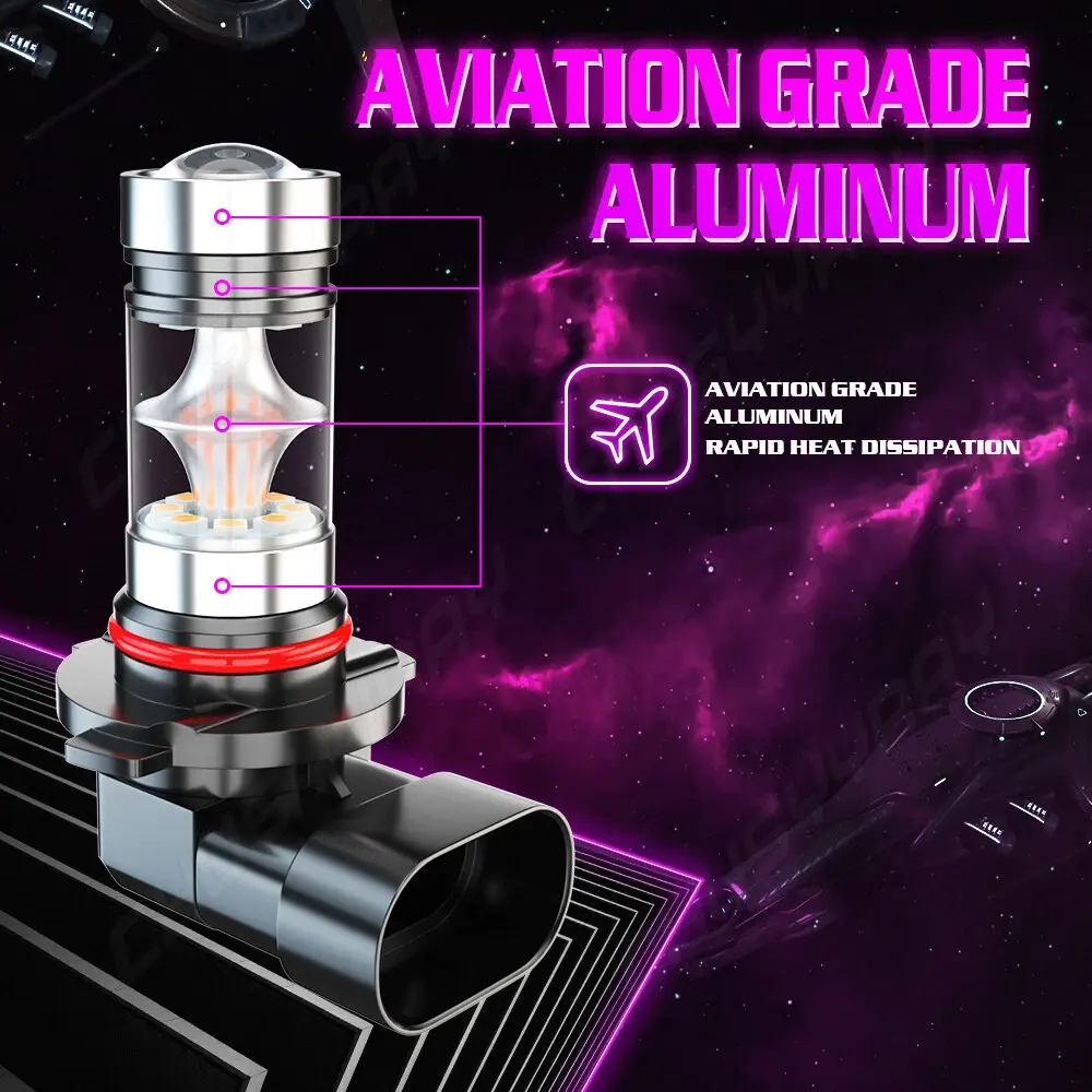 9145 9140 LED Fog Lights pink purple for Ford F150 2004-2020/F250 F350 2011-2015 Car Accessories Truck