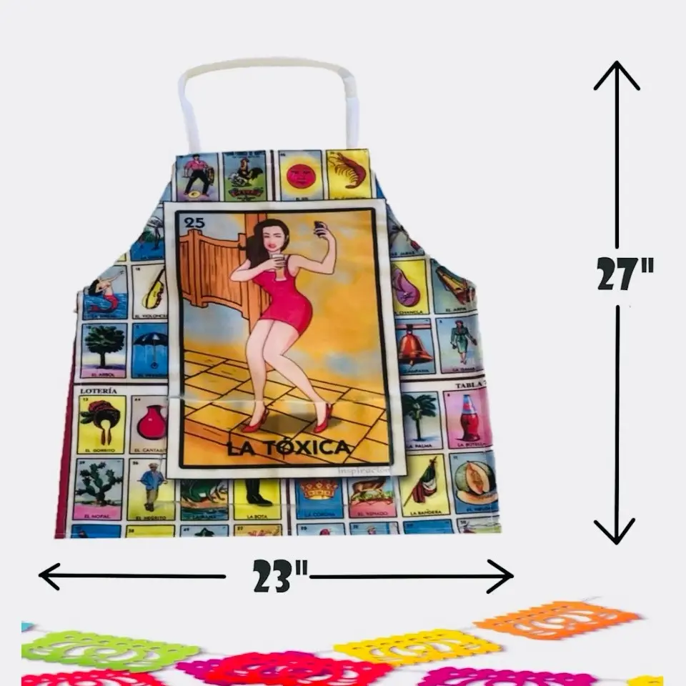 Apron nonbrand la toxica Comfortable Accessories Pockets Women