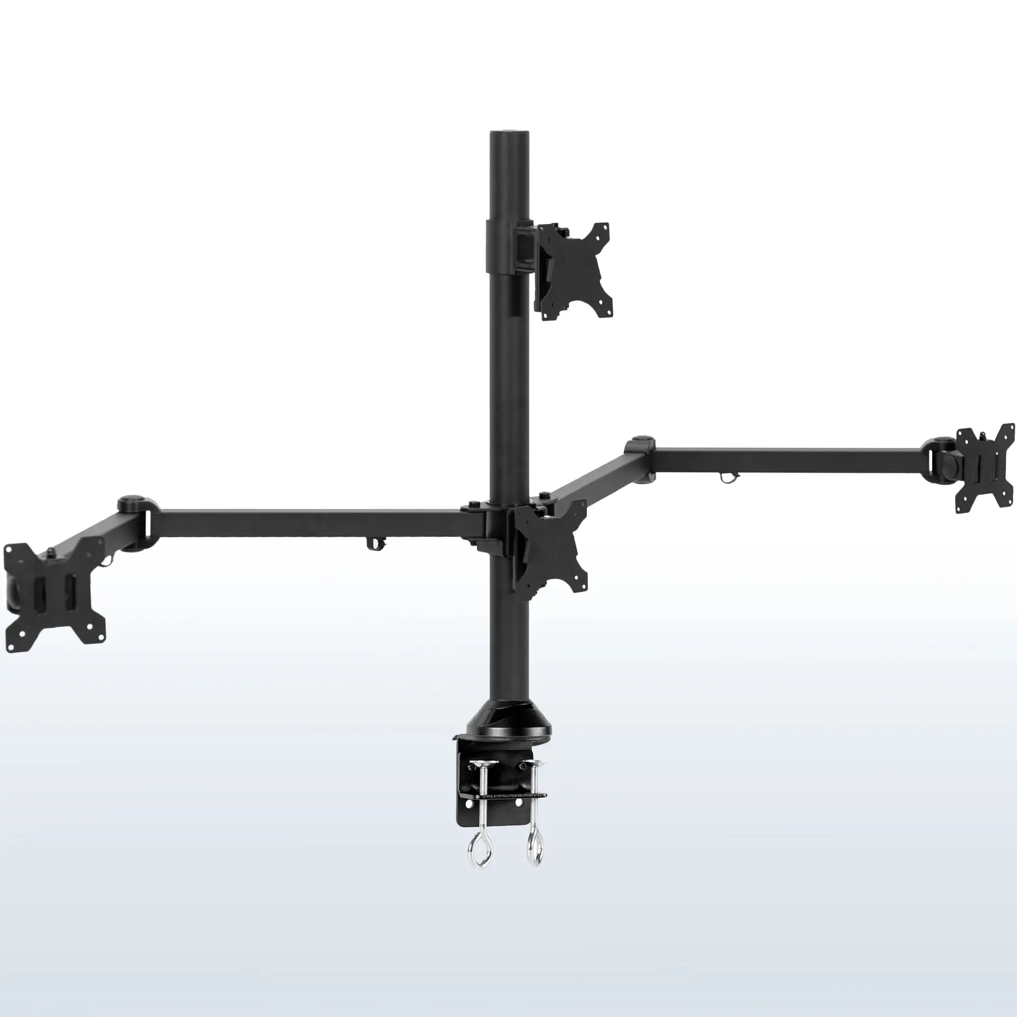 Quad Monitor Desk Mount - 13” to 32" Screens Quad Monitor Desk Mount - 13” to 32" Screens