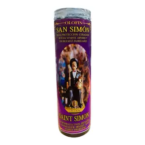 Veladora preparada san Simón\ Candle Decor