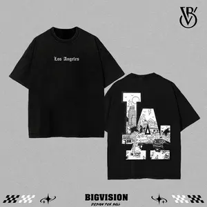 LA Cityscape Tee | Los Angeles Graphic Shirt | West Coast Streetwear | Urban Skater Fit | Vintage Wash Y2K Tee