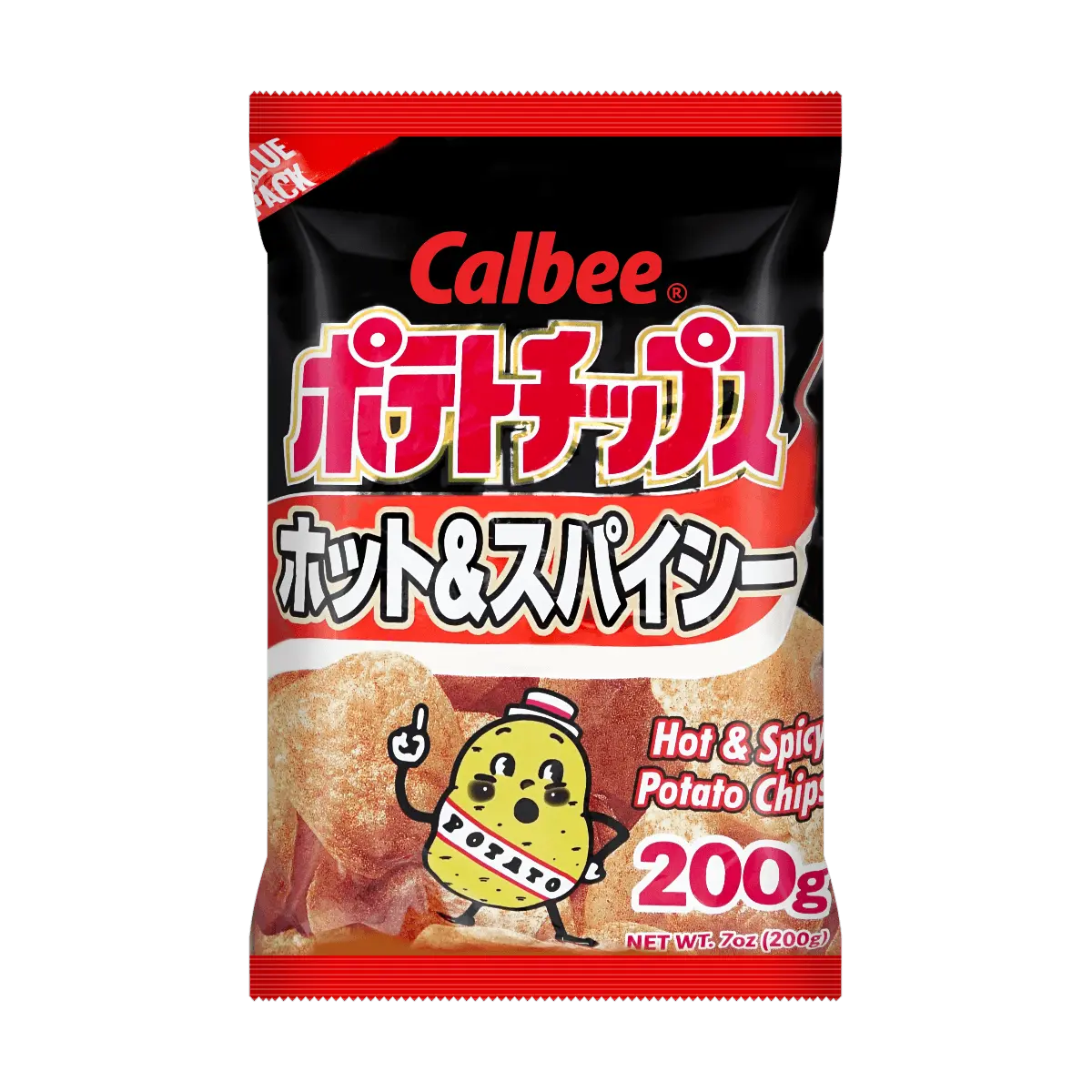 CALBEE CALBEE Hot & Spicy Potato Chips Value Pack, 7oz