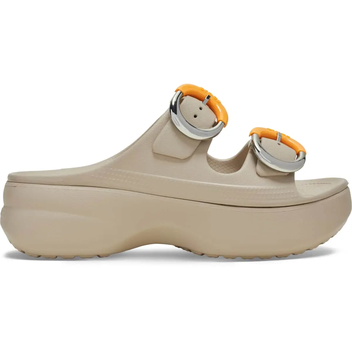 Crocs Women's Saturday Two-Strap Platform Sandals featuring Dipped Metal Buckles