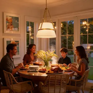 4-light kitchen light fixtures modern lantern pendant light, 15.7 inches, brass color