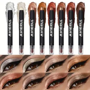 8PCS Eye Shadow Stick Set Waterproof Long-Lasting, Matte & Shimmer Eyeshadow, Easy Blend Cream Eyeshadow Pencil for Natural Daily Makeup, Smudge Proof Eye Shadow Stick, Quick Apply Eye Makeup Kit, Beginner Friendly Cosmetics
