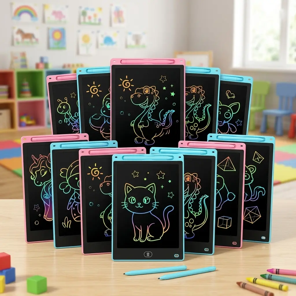 EFFUN Unisex Colorful Art LCD Writing Tablet Devices - 10in/8.5in Erasable Electronic Drawing Board, Portable Sketchpad for Home & School, Ideal Gift for Kids