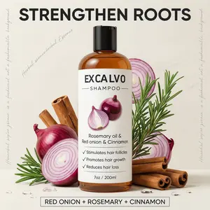 Excalvo Shampoo, Onion Shampoo for Hair Growth, With Rosemary Oil, Red Onion, Cinnamon, Effectively Prevent Hair Loss |   Promotes Thicker Fuller Hair for Women and Men